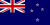 Flag of New Zealand with a blue field, Union Jack in the top-left, and four white-bordered red stars forming the Southern Cross.